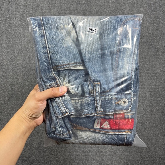 Vintage Guess Jeans Bootcut Mid Rise Distressed Size 31x30 Womens 0873 - Picture 11 of 12